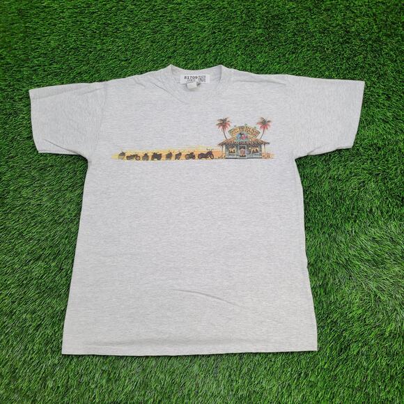 Vintage 2005 Bird Parrot Shirt S/M 20x26 Gray Beaks Bikers - Picture 2 of 15